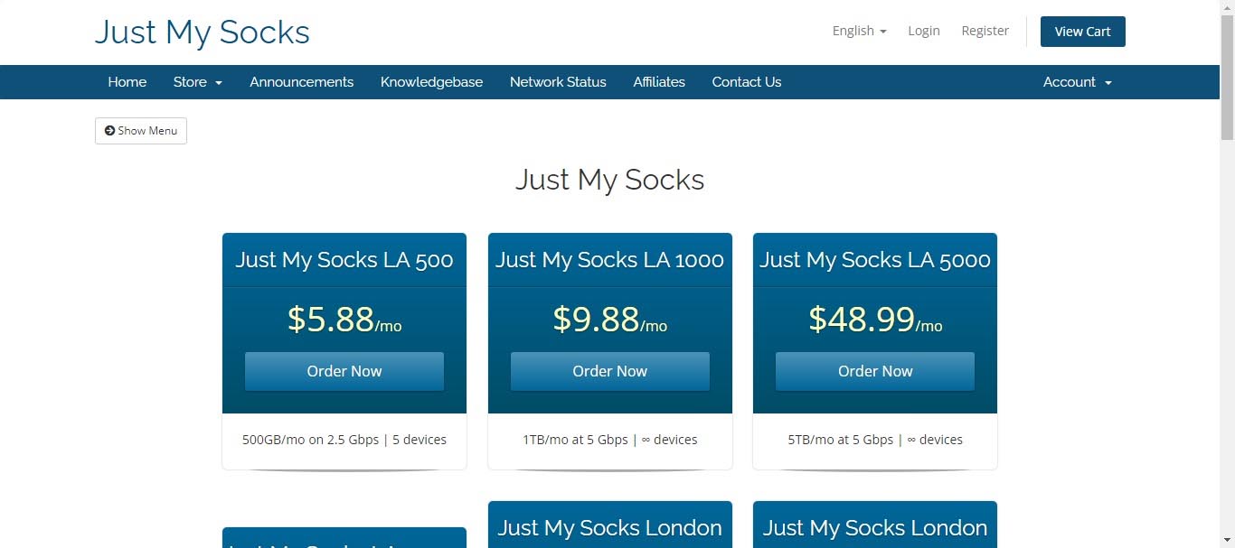 This is the cover image of the website: Just My Socks